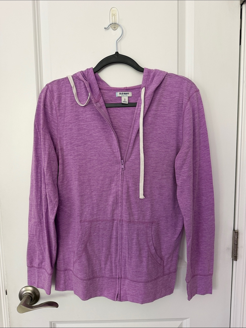 Old Navy Lavender Full-Zip Hoodie with Drawstring